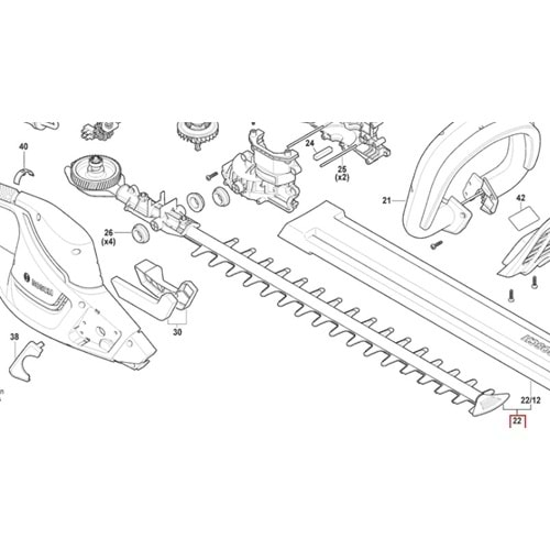 BOSCH UNİVERSALHEDGECUT 60 POZ 022 BIÇAK SETİ 1600A01A7H