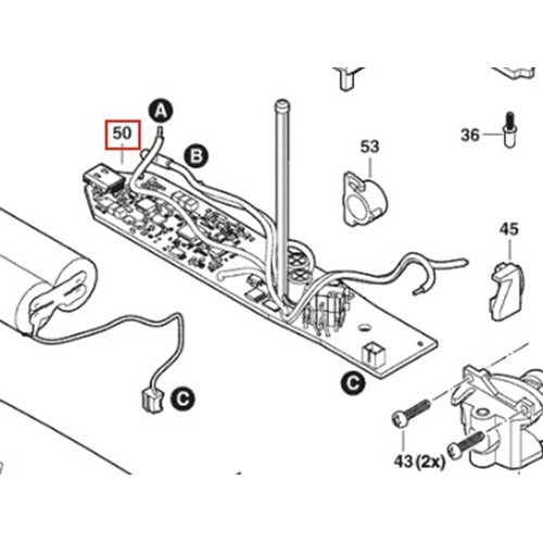BOSCH EASYCUT&GRİND POZ 050 ELEKTRONİK KART 1600A01S36