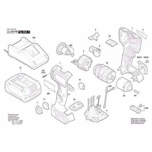 GSB 18V-90 C POZ 803 ROTOR 1600A029PG