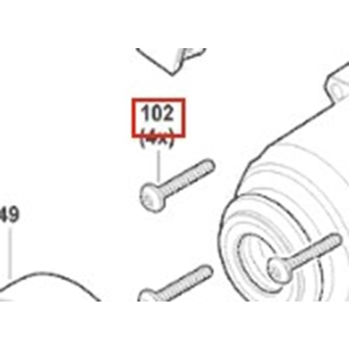 BOSCH GDS 18V-1050 H POZ 102 VİDA M5X40 1603435098