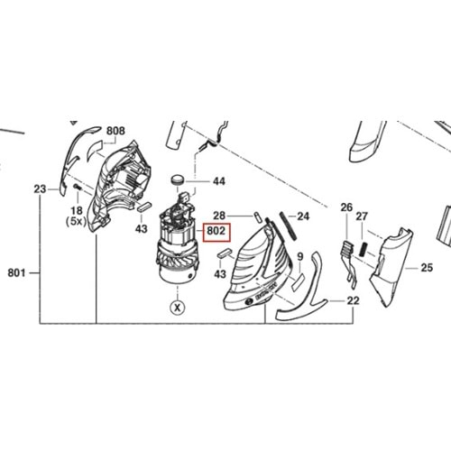 BOSCH ART 26 AS POZ 802 MOTOR 1607000C6K