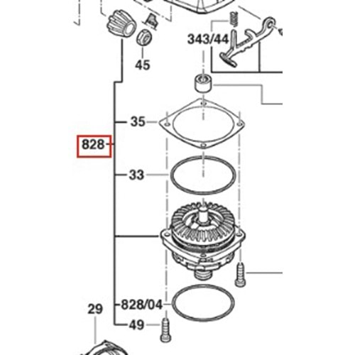 BOSCH AGP40-11PD POZ 828 YATAK FLANŞI 1607000E1E