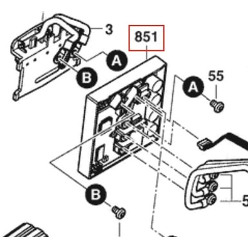 BOSCH GWX 18V-15 PSC POZ 851 ELEKTRONİK KART 1607000EB4