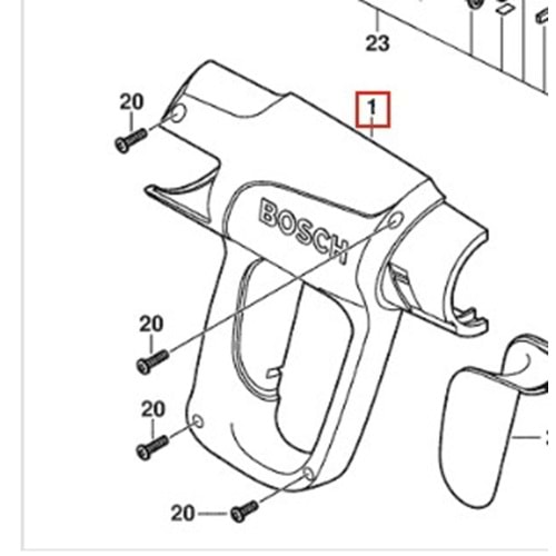 BOSCH PHG 630 DCE POZ 001 GÖVDE 1609203J95