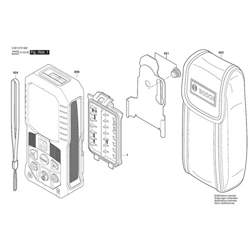 BOSCH GLM 50-27 CG POZ 651 KEMER TAKMA KLİPSİ 16099221KP