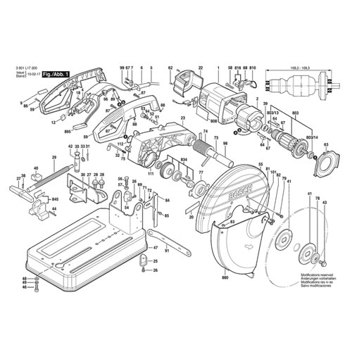 BOSCH GCO 2000 POZ 041 FLANŞ 1609B00009
