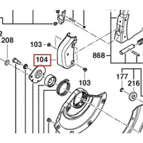 BOSCH GCM12 JL POZ 104 KAPLAMA 1609B01570