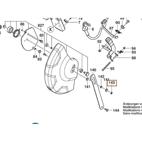 BOSCH GCD 12 JL POZ 143 EMNİYET KOLU 1609B01956