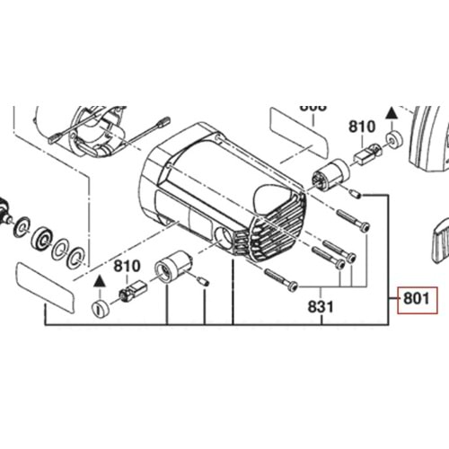 BOSCH PCM 8 POZ 801 GÖVDE 1609B02531