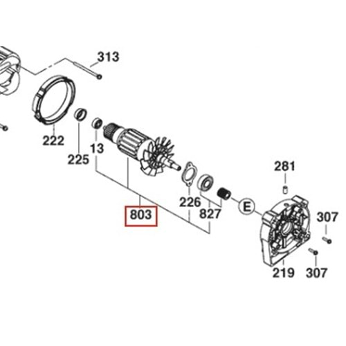 BOSCH GCM 10 GDJ POZ 803 ENDÜVİ 1609B02590