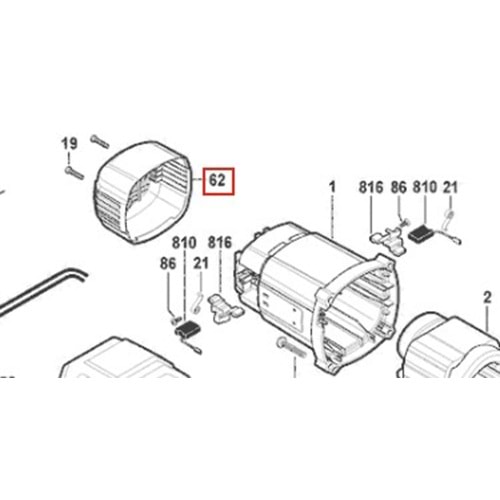 BOSCH GCO 14-24 J POZ 062 KAPAK 1609B03602