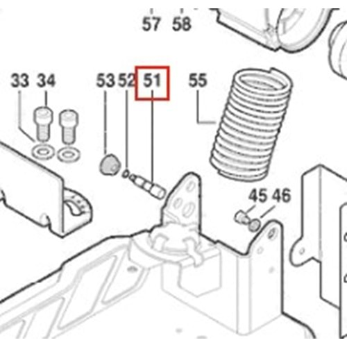 BOSCH GCO 14-24 J POZ 051 ŞAFT 1609B03623