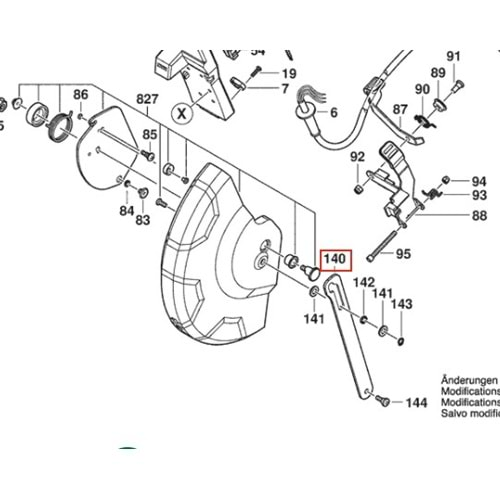 BOSCH GCD 12 JL POZ 140 KOL TERTİBATI 1609B04636