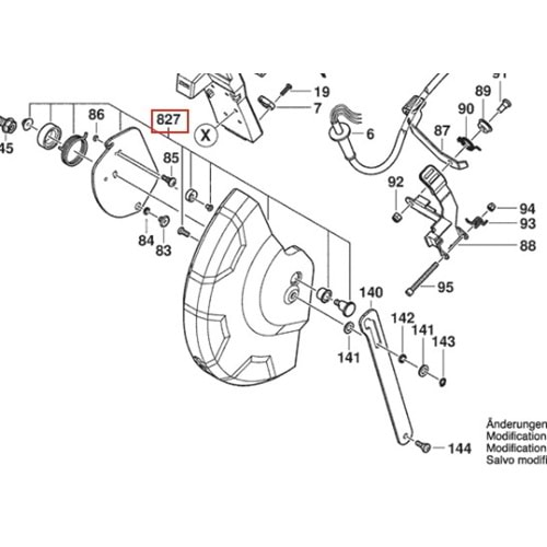 BOSCH GCD 12 JL POZ 827 KORUYUCU KAPAK 1609B04693