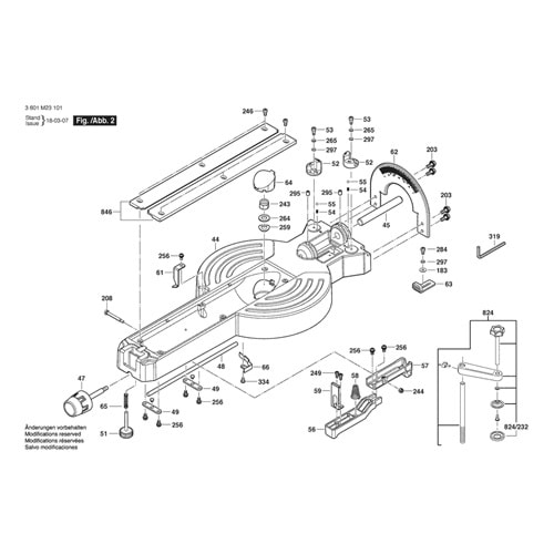 BOSCH GCM 12 SDE POZ 846 PLAKA 1609B05028