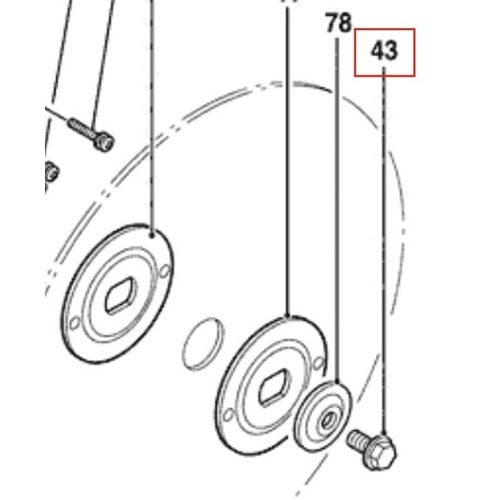 BOSCH GCO 2000 POZ 043 FLANŞLI CİVATA 1619P03735