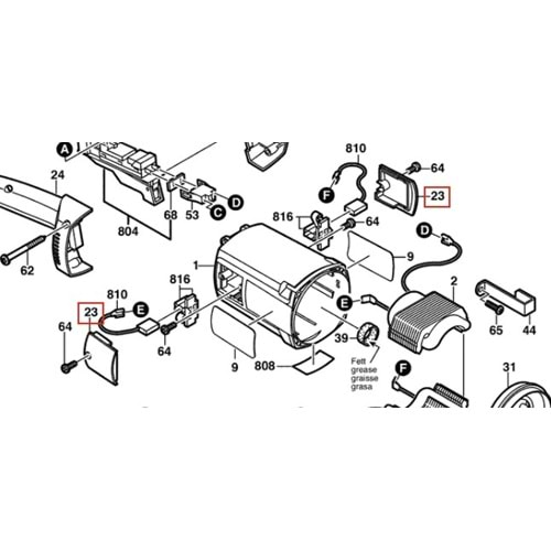 BOSCH GWS 20-180 H POZ 023 KÖMÜR KAPAĞI 1619P14320