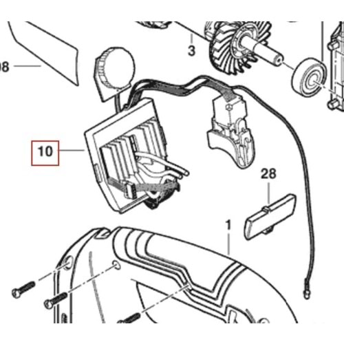 BOSCH GST 185-LI POZ 010 ŞALTER KART SET 1619P16218
