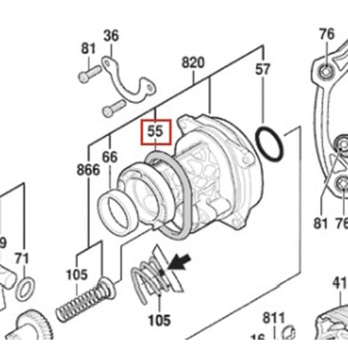 BOSCH GBH 2-28 DV POZ 055 ORİNG 1619P18144
