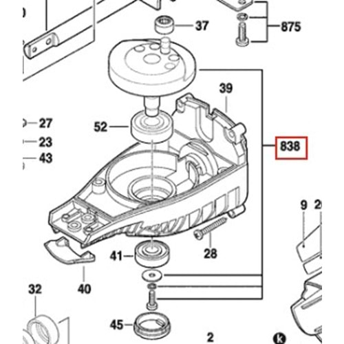 BOSCH PSA 900 E POZ 838 KARŞI DİŞLİ 1619PA1982