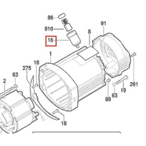 BOSCH GTM 12 JL POZ 016 KÖMÜR YUVASI 1619PA4323
