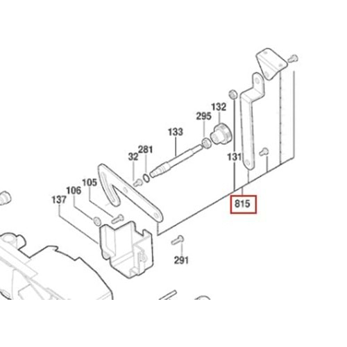 BOSCH GTM 12 JL POZ 815 KİTLEME TERTİBATI 1619PA4636