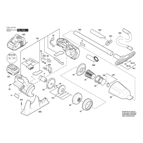 BOSCH GAS 18V-LI POZ 025 FİLTRE