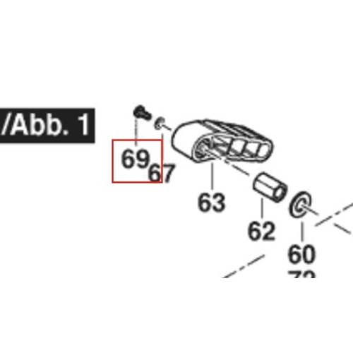 BOSCH GCM 10 MX POZ 069 YASSI BAŞLI VİDA 1619PA6968