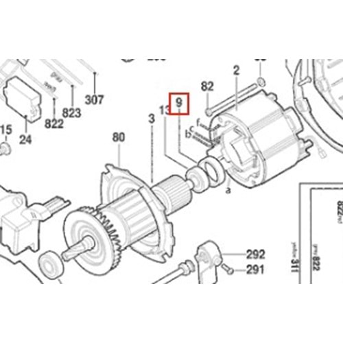 BOSCH GTM 12 JL POZ 009 RULMAN LASTİĞİ 1619PA8129