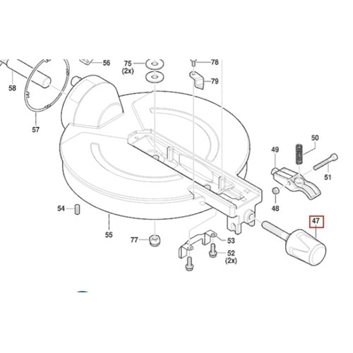 BOSCH GCM 216 POZ 047 SIKMA CİVATASI 1619PB6148