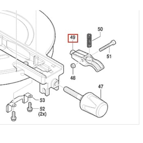 BOSCH GCM 216 POZ 049 KİLİTLEME KOLU 1619PB6150