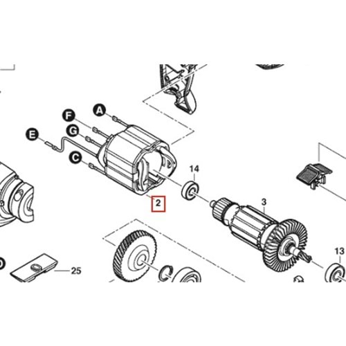 BOSCH GSB 600 POZ 002 YASTIK 1619PC0376