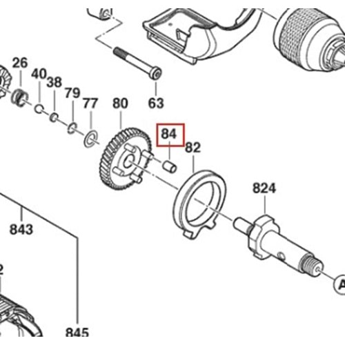 BOSCH GSB 16 RE POZ 084 MAKARA GÖVDESİ 2602329038