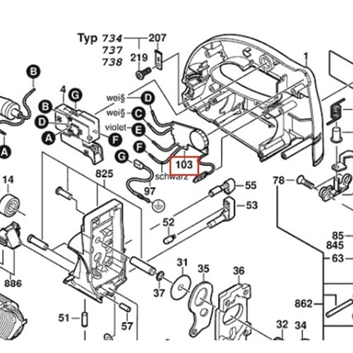 BOSCH GST 100 BCE POZ 103 KART 2607230069