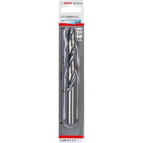 BOSCH HSSPointTeQ Metal Matkap Ucu 13,0mm 1'li 2608577177