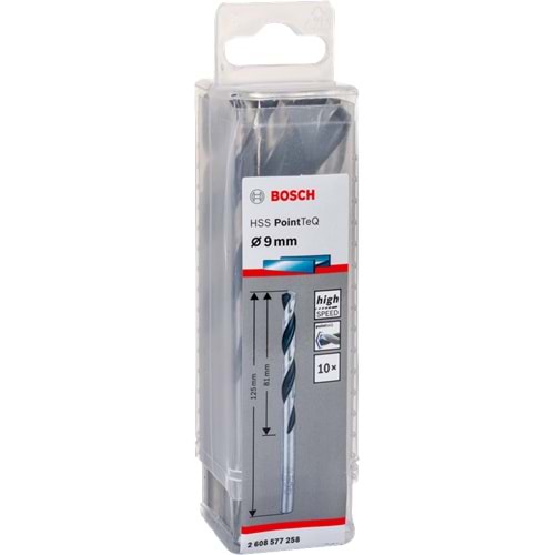 BOSCH HSSPointTeQ Metal Matkap Ucu 9,0mm 10'lu 2608577258