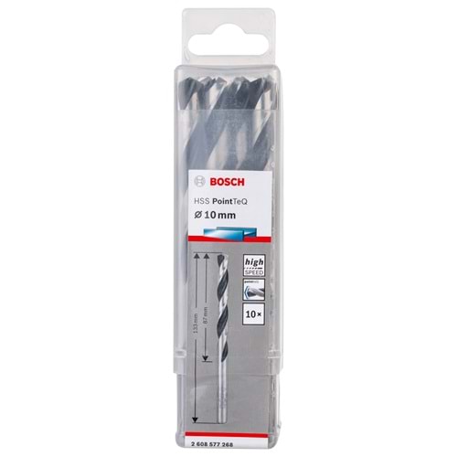 BOSCH HSSPointTeQ Metal Matkap Ucu 10 mm 10'lu 2608577268