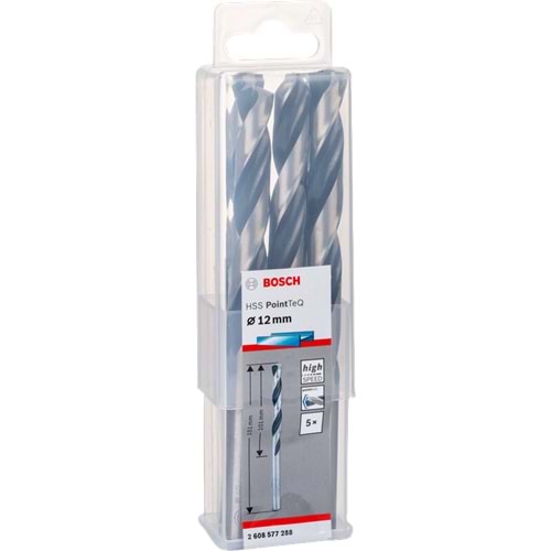 BOSCH HSSPointTeQ Metal Matkap Ucu 12,0mm 5'li 2608577288