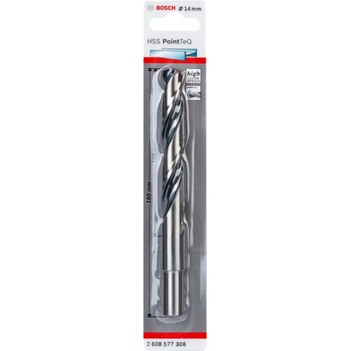BOSCH HSSPointTeQ Metal Matkap Ucu 14,0mm 1'li 2608577306