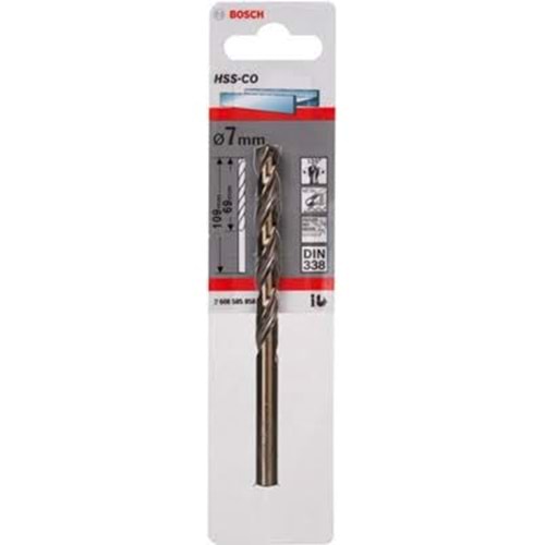 HSS-Co Metal Matkap Ucu 7*109 mm 1'li