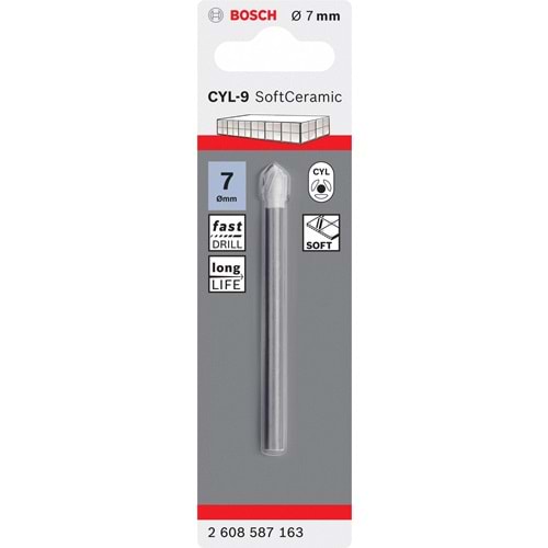 BOSCH CYL-9 Seramik Matkap Ucu 7*80 mm 2608587163