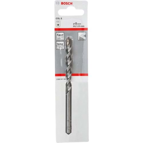 BOSCH CYL-3 Beton Matkap Ucu 8*120 mm 2608597663