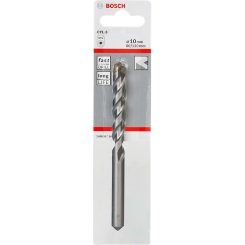 BOSCH CYL-3 Beton Matkap Ucu 10*120 mm 2608597665
