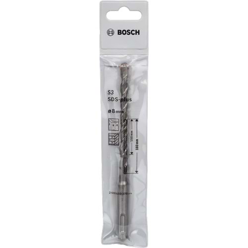 BOSCH SDS-Plus-1 K-Delici Ucu 8*160 mm 1'li 2608680270