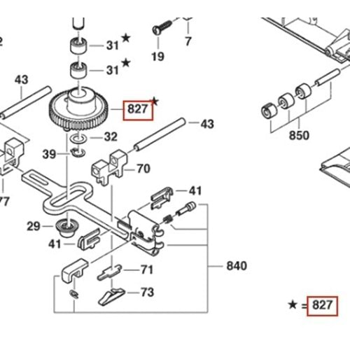 BOSCH PFZ 500 E POZ 827 DİŞLİ 2609001552