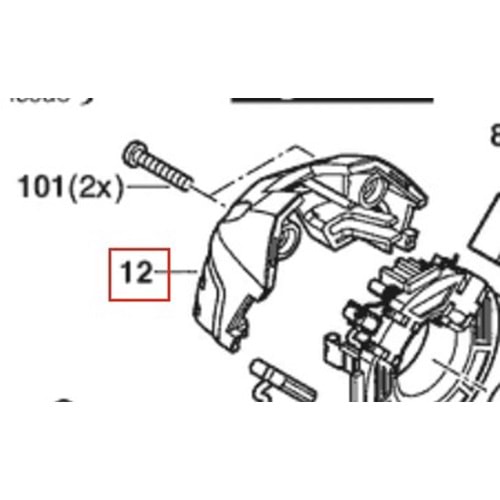 BOSCH GDX 180-LI POZ 012 ARKA KAPAK 2609101783