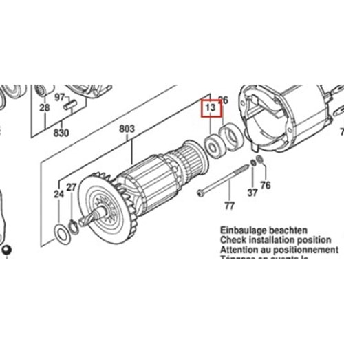 BOSCH GSA 1300 PCE POZ 013 RULMAN 2610010004