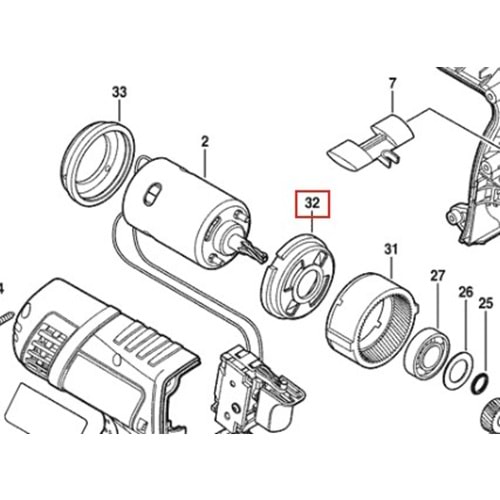 BOSCH GDS 18 V-LI HT POZ 032 LASTİK 2610943895