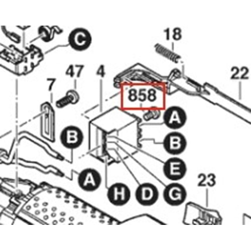 BOSCH GWS 9-115 POZ 858 VİDA 2910641081