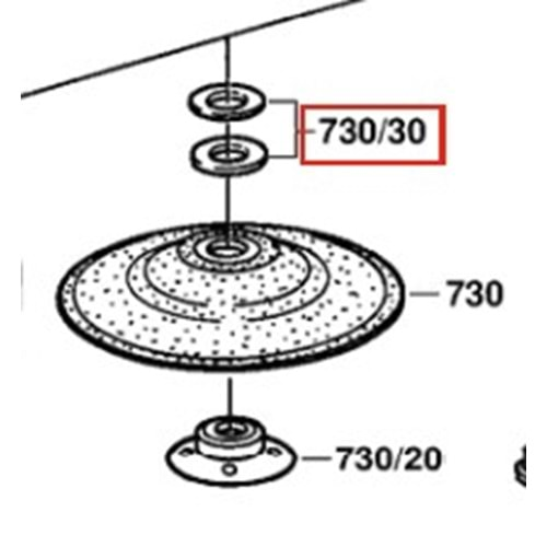 BOSCH GWS 19-180 J POZ 730/30 DÜZ RONDELA 2916011022